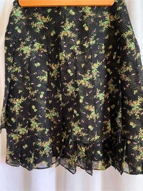 Dolce & Gabbana Black Floral Tiered  Skirt